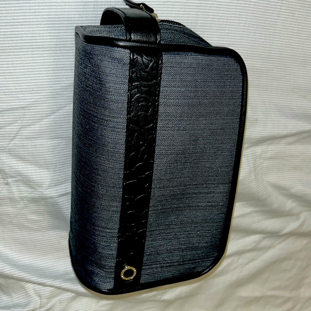 BVLGARI Silver Leather Travel Bag